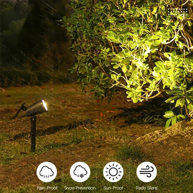 BowLift | Solar-Powered LED Garden Spotlight | Weather-Resistant, Adjustable & Ideal for Pathways, Patios & Outdoor Spaces