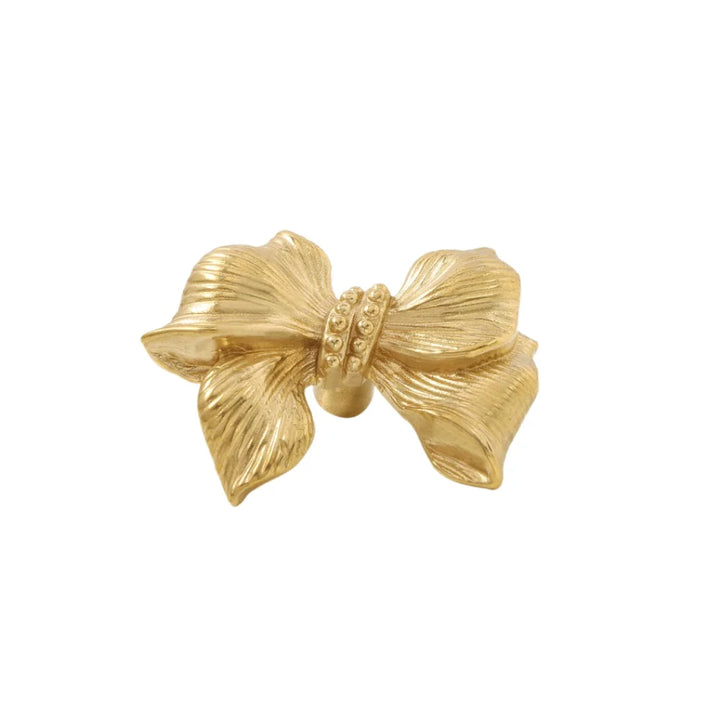 Vintage Bow Tie Cabinet Knobs Retro Brass Single-Hole Drawer Handle | Bowlift