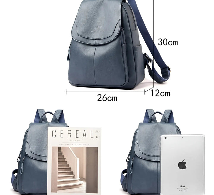 BowLift | Vintage Leather Women's Backpack - Isabella