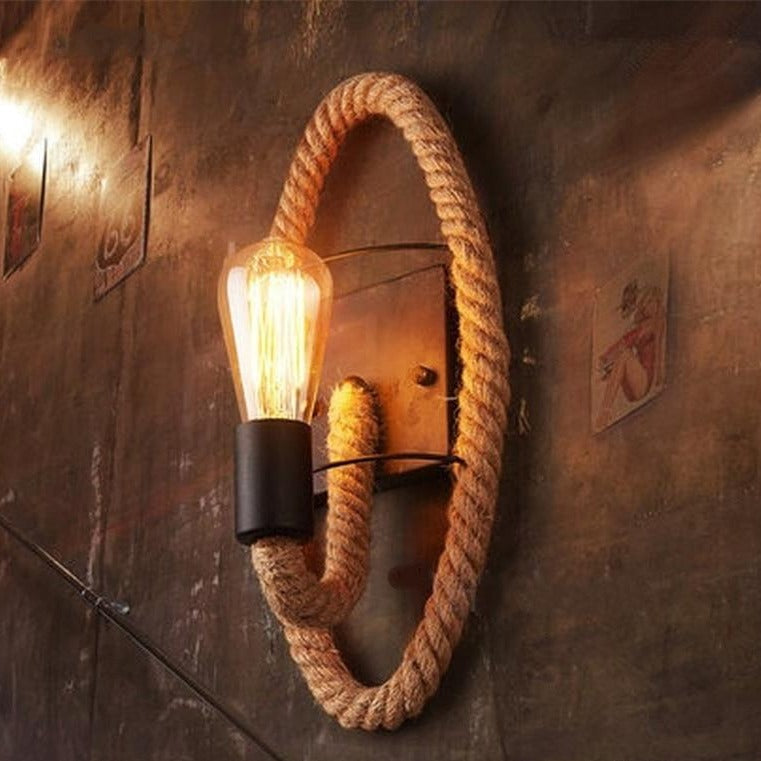 BowLift | Vintage Rope Wall Lamp - RusticRope