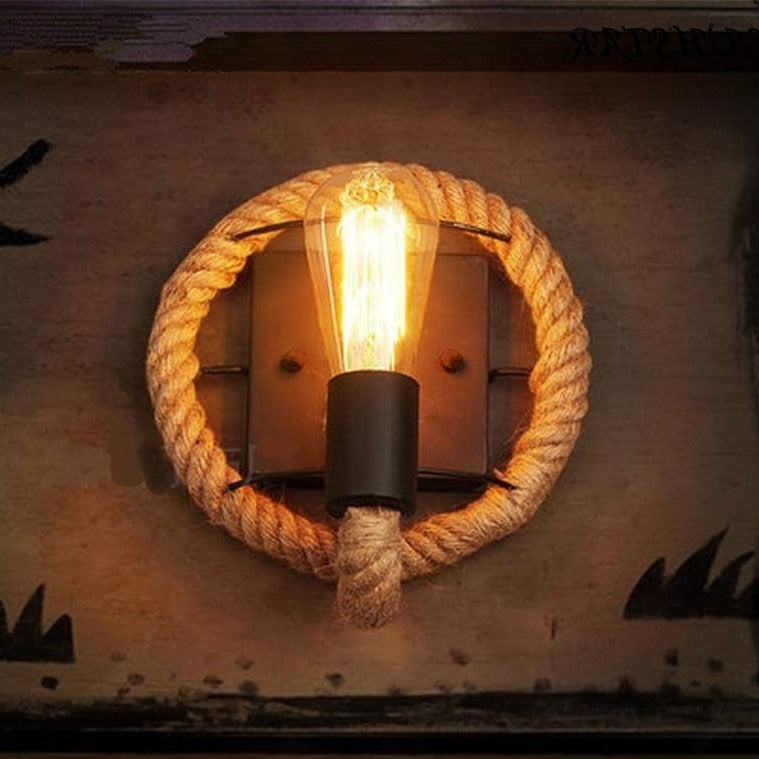 BowLift | Vintage Rope Wall Lamp - RusticRope