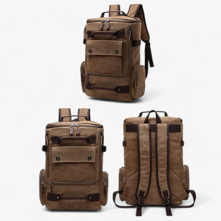 BowLift | TIMECARRY – Vintage Canvas Backpack with Laptop Compartment