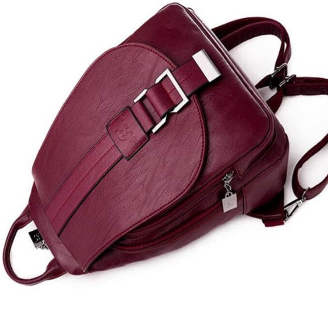 Premium Water-Resistant Leather Backpack for Women | Bowlift