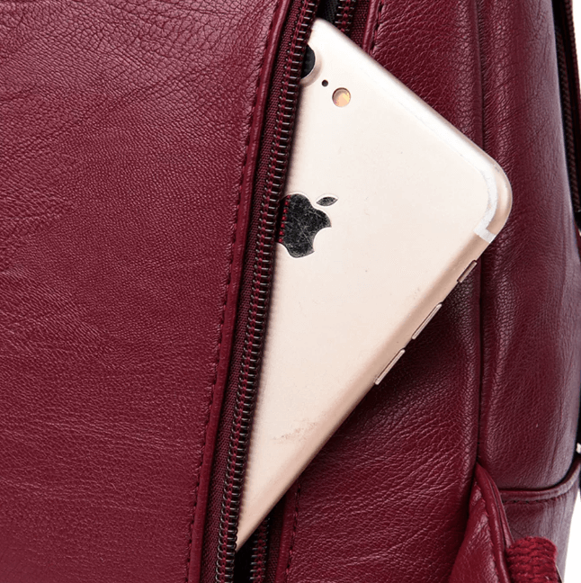 Premium Water-Resistant Leather Backpack for Women | Bowlift