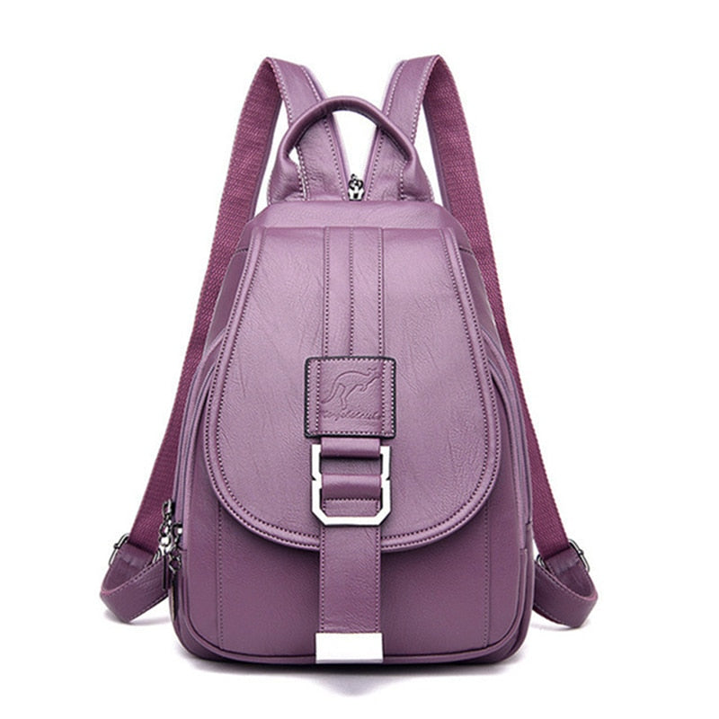 Premium Water-Resistant Leather Backpack for Women | Bowlift