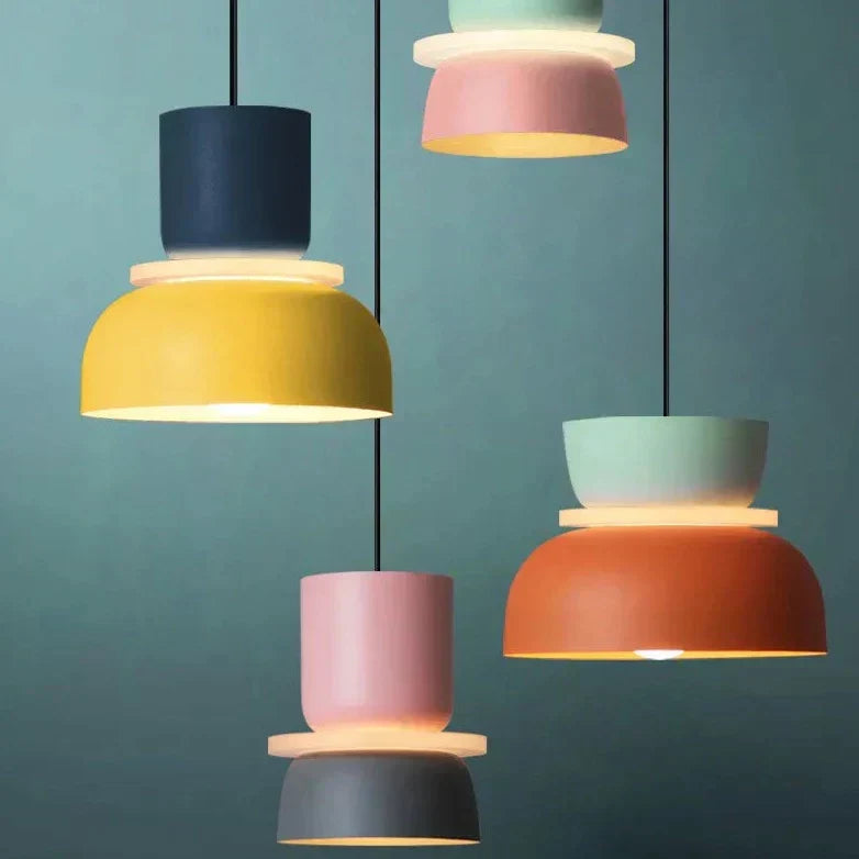 BowLift | LuminaGlow - Modern Pendant Light in Scandinavian Macaron Style