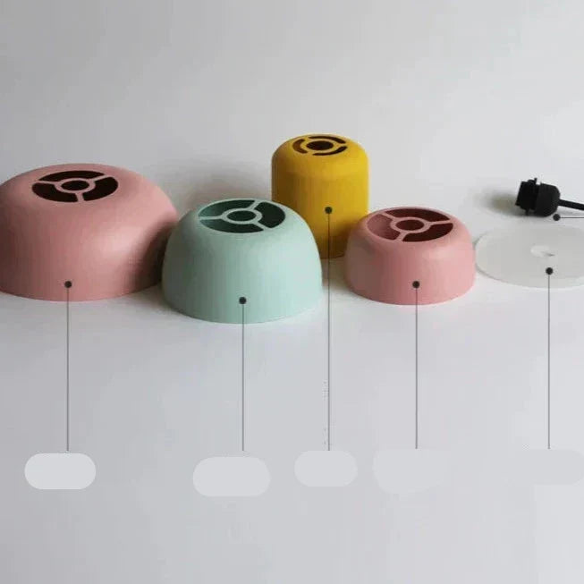 BowLift | LuminaGlow - Modern Pendant Light in Scandinavian Macaron Style