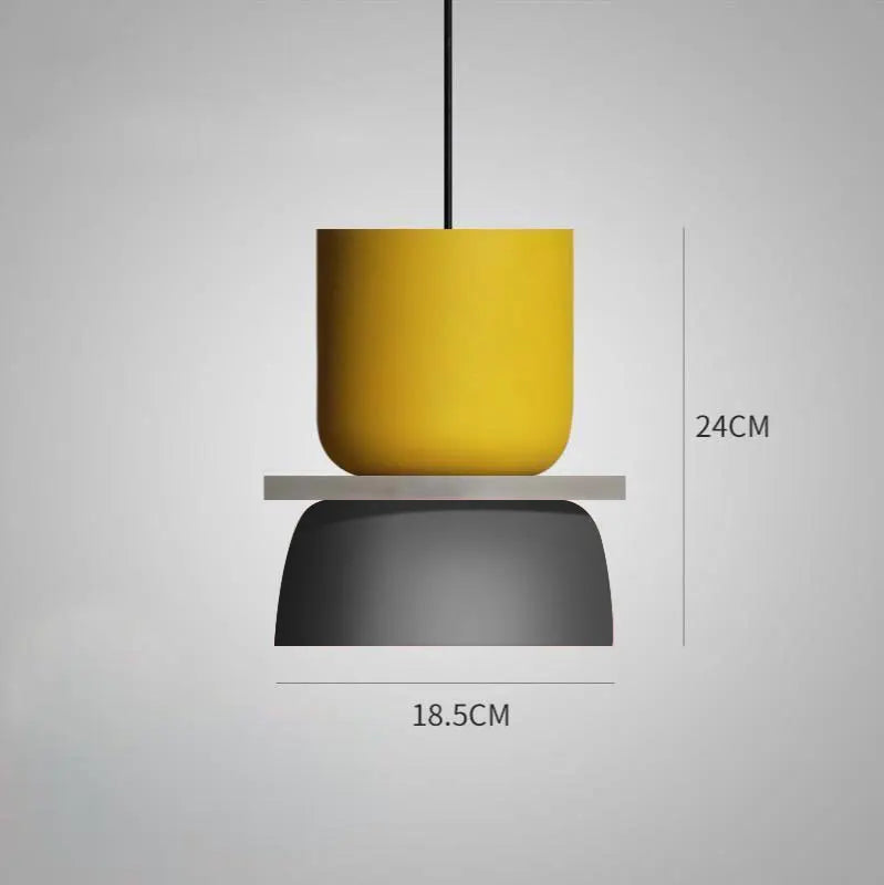BowLift | LuminaGlow - Modern Pendant Light in Scandinavian Macaron Style