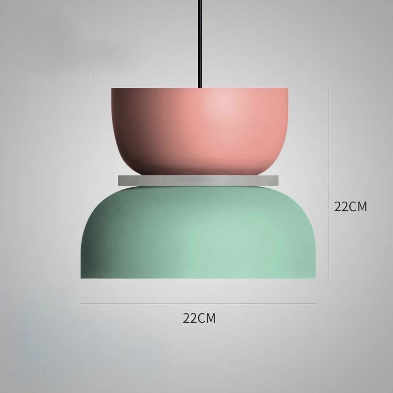 BowLift | LuminaGlow - Modern Pendant Light in Scandinavian Macaron Style