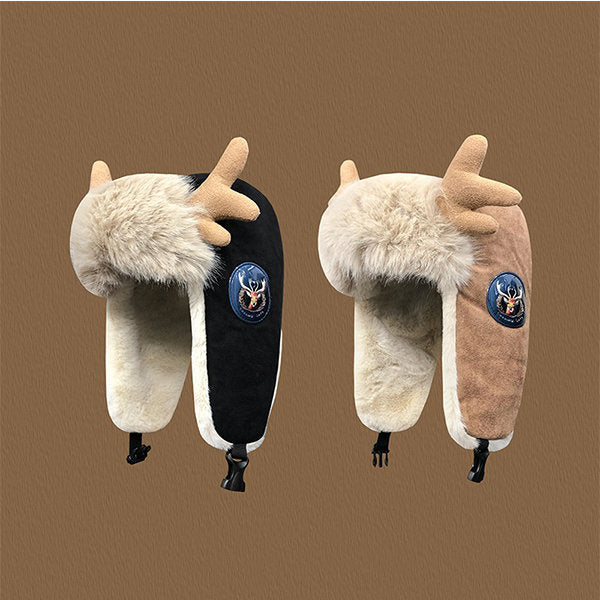BowLift | Deer Antler Winter Earflap Hat