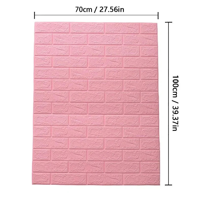 BowLift | WALLFORM – 3D Foam Brick Pattern Wallpaper