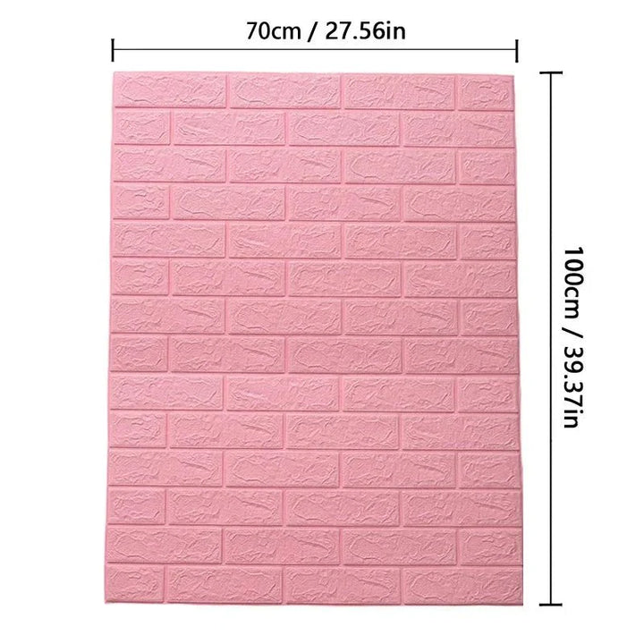 BowLift | WALLFORM – 3D Foam Brick Pattern Wallpaper