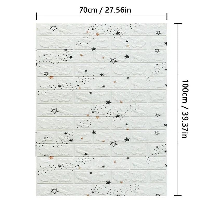 BowLift | WALLFORM – 3D Foam Brick Pattern Wallpaper