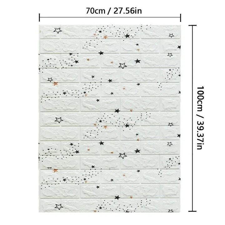 BowLift | WALLFORM – 3D Foam Brick Pattern Wallpaper