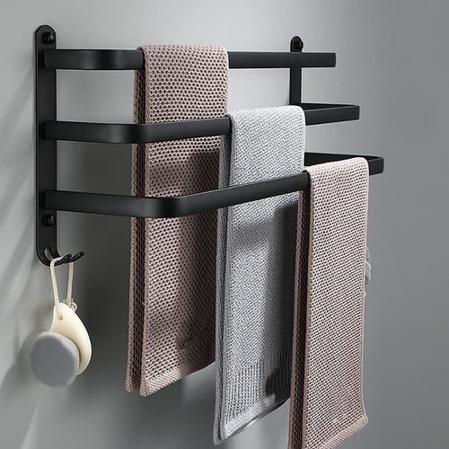 BowLift | Hanging Bathroom Shelf with Practical Towel Holder