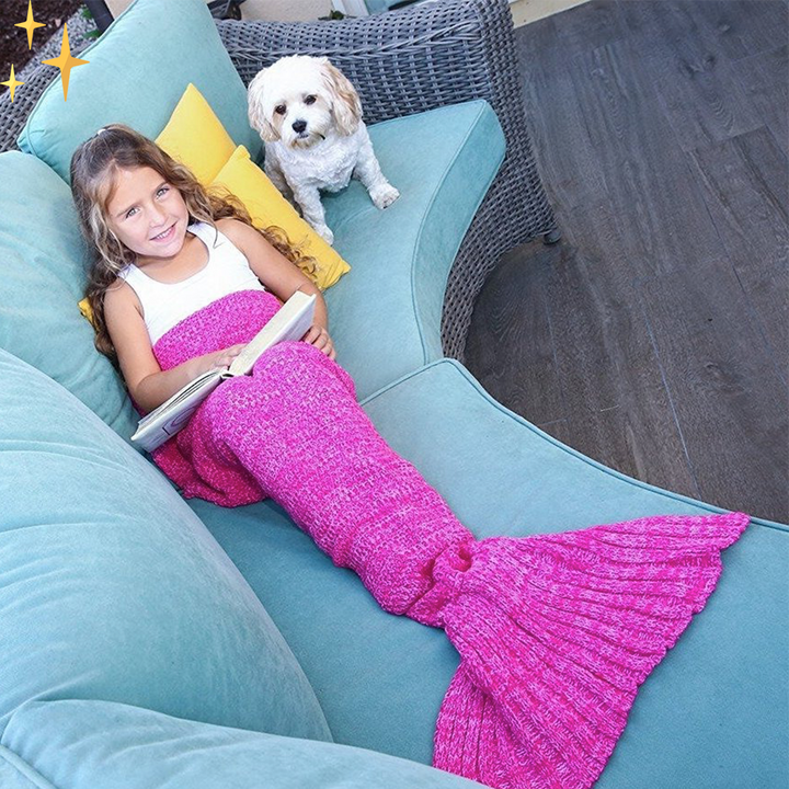 BowLift | Warm Knitted Mermaid Tail Blanket - MermaidDreams