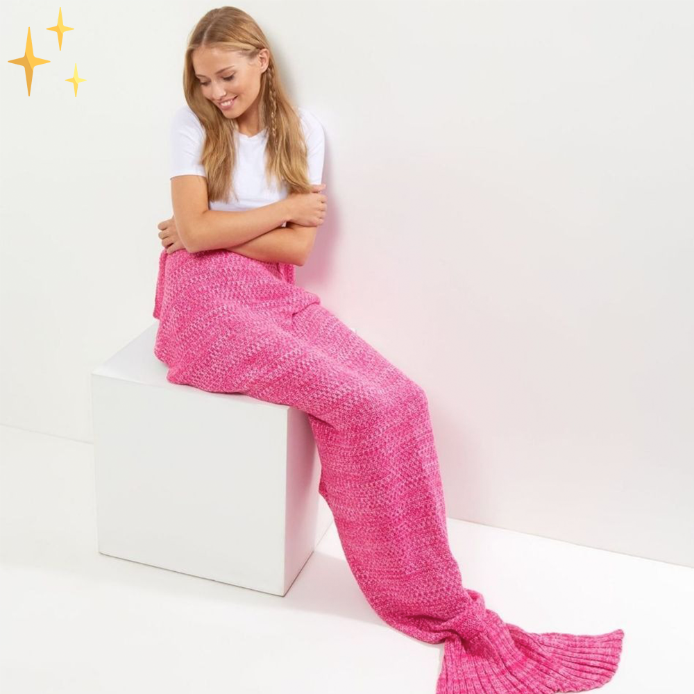 BowLift | Warm Knitted Mermaid Tail Blanket - MermaidDreams