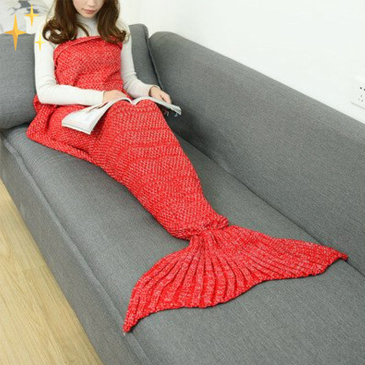 BowLift | Warm Knitted Mermaid Tail Blanket - MermaidDreams