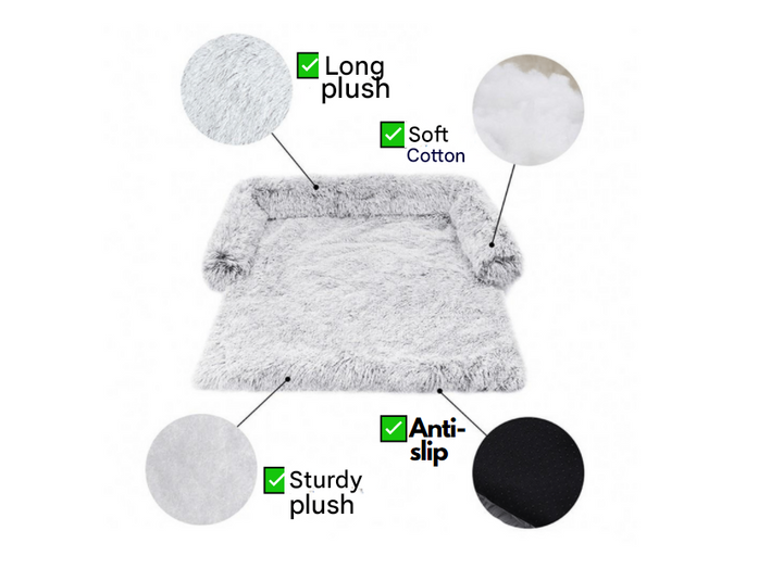 Washable Pet Sofa Blanket - PlushNest Bowlift