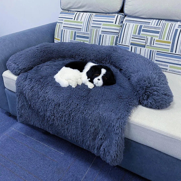 Washable Pet Sofa Blanket - PlushNest Bowlift