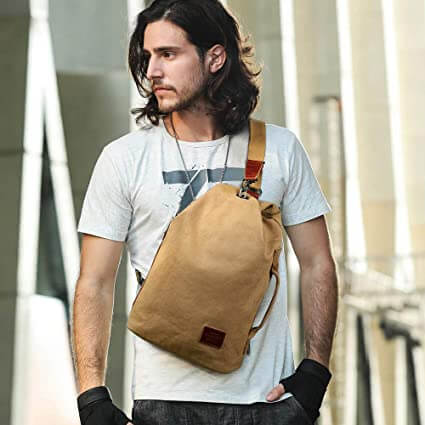 Water-Resistant Canvas Crossbody Bag with Anti-Theft Pocket – MultiWear | Bowlift