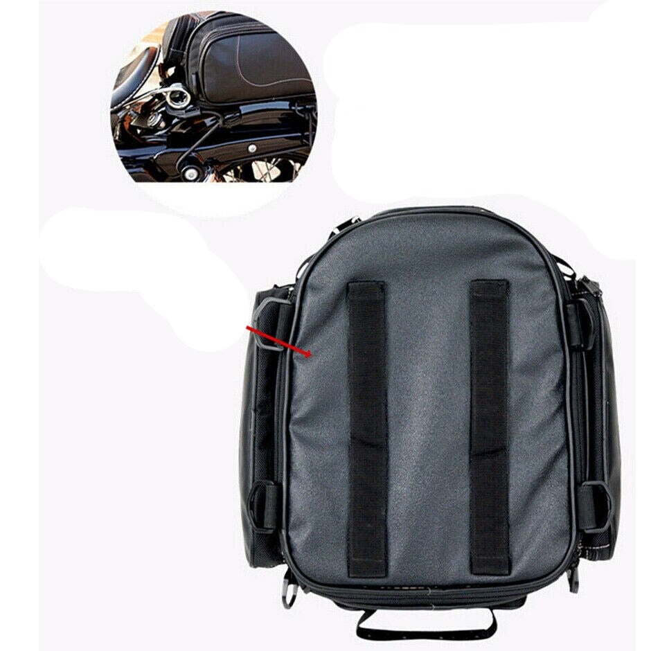 Water-Resistant Motorcycle Tail Bag with Expandable Storage | Bowlift