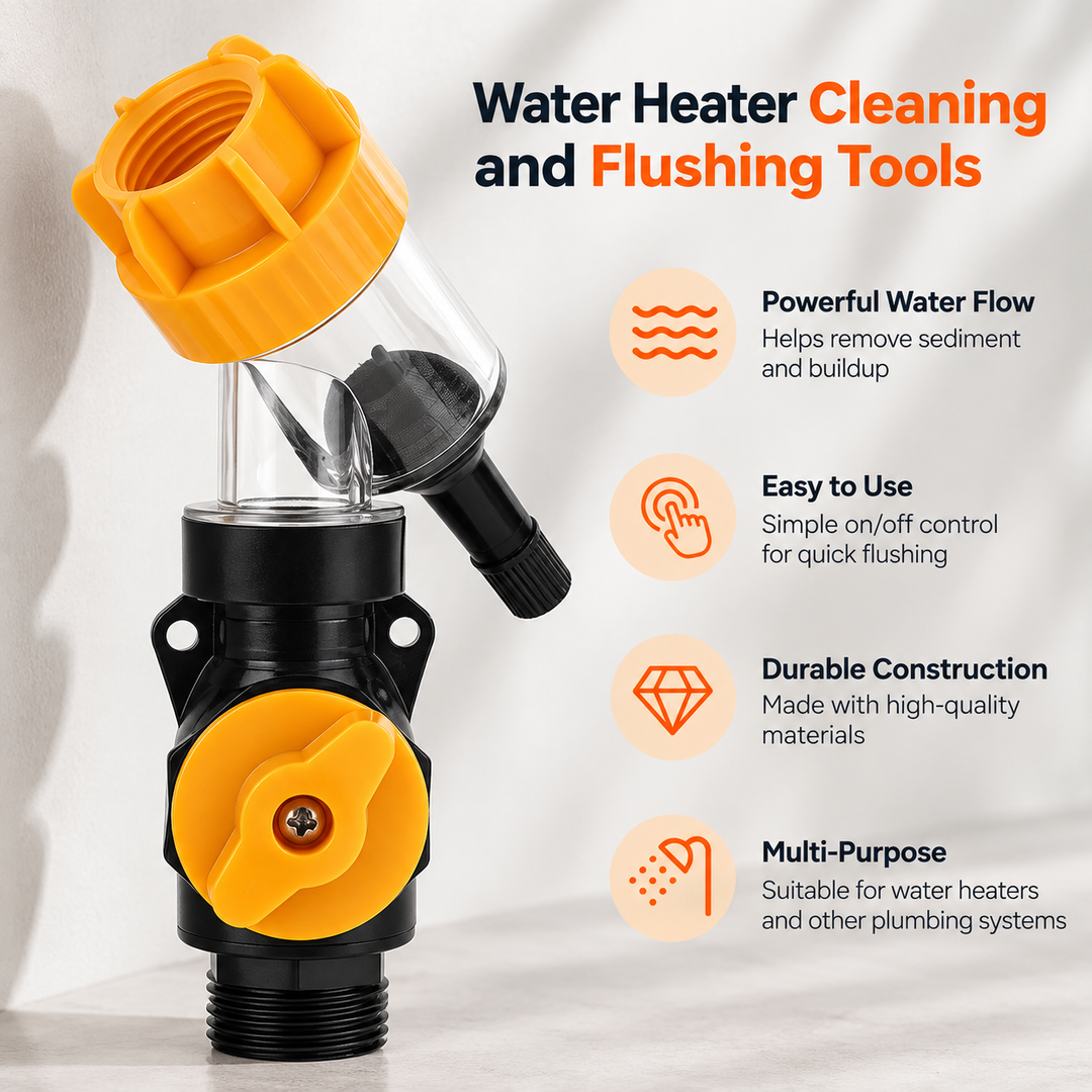 BowLift | Universal Water Heater Cleaning & Flushing Tool