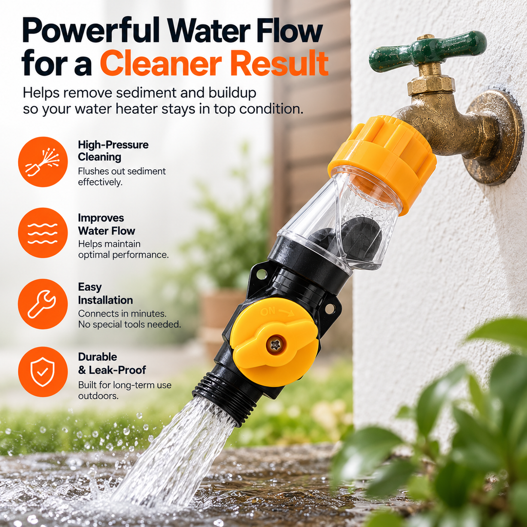 BowLift | Universal Water Heater Cleaning & Flushing Tool
