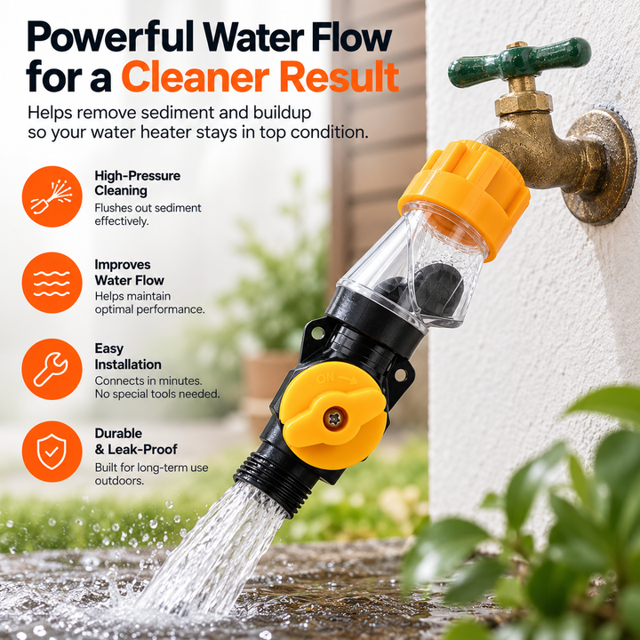 BowLift | Universal Water Heater Cleaning & Flushing Tool