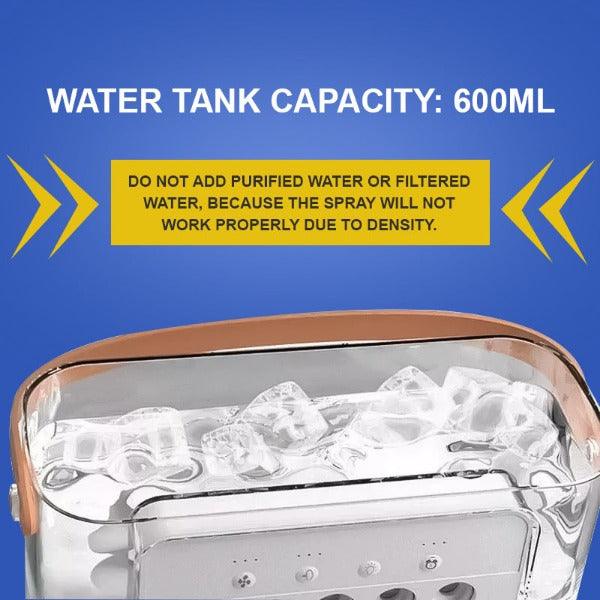 Water Air Cooler Fan - 3 in 1 Ice Cold Cooling Air Conditioner Humidifier Portable Mini Air Cooler Fan | Bowlift