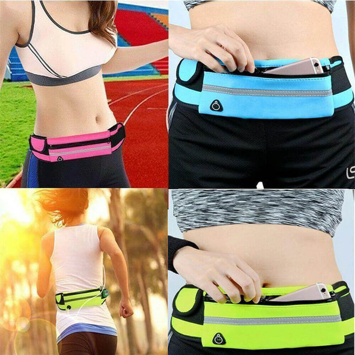 Water-Resistant Running Waist Belt – 1+1 FREE Fitness & Travel Storage Pack | Bowlift