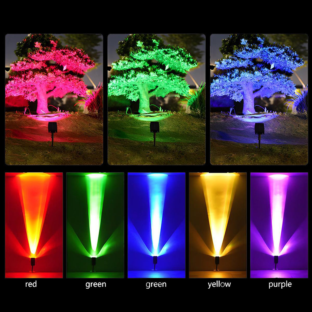 BowLift | Waterproof Solar LED Multi-Zoom Spot Light | Adjustable Zoom. Eco-Friendly & Ideal for Garden and Outdoor Landscape Lighting