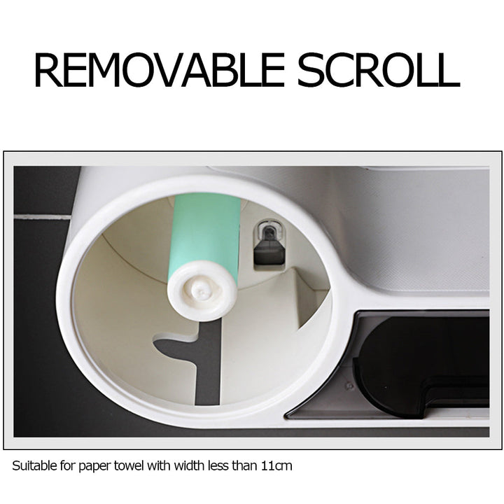 BowLift | Toilet Roll Holder with Waterproof Wall Shelf