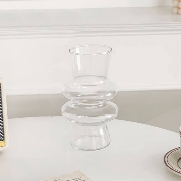 BowLift | Wave-shaped Glass Flower Vase