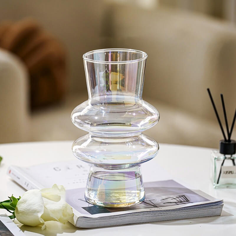 BowLift | Wave-shaped Glass Flower Vase