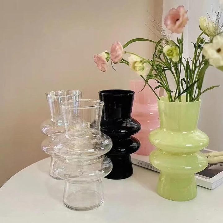 BowLift | Wave-shaped Glass Flower Vase