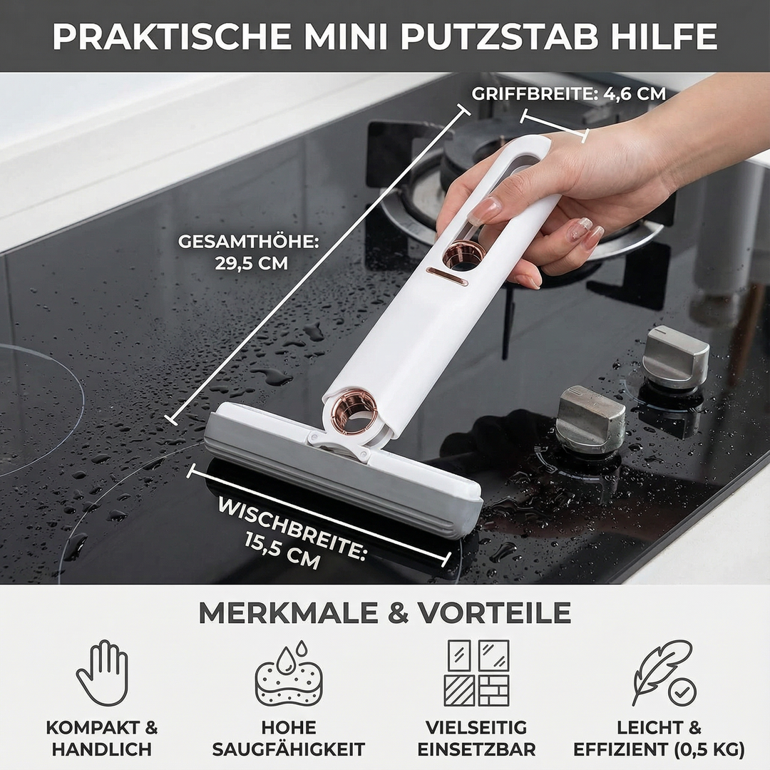 Mini cleaning stick with squeegee | Bowlift