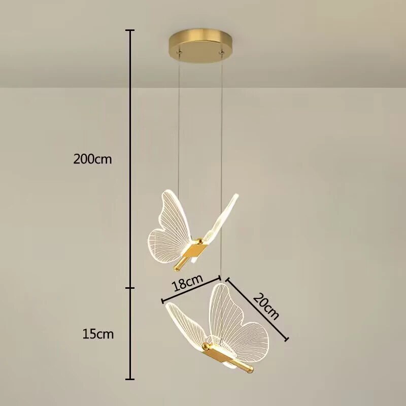 BowLift | Pendant Light Modern Butterfly LED Wall Fixture