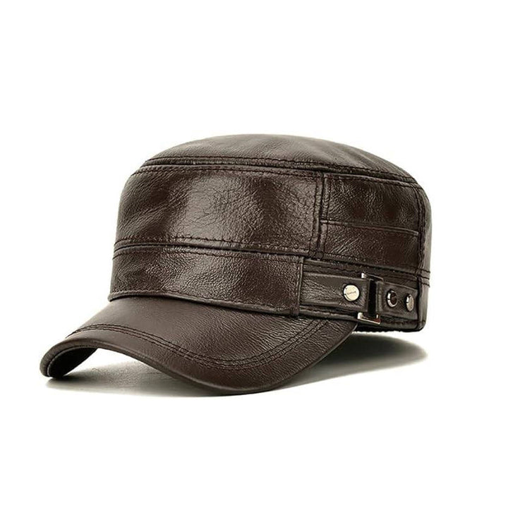 BowLift | New winter hat for men with lambskin ear protection flat visor