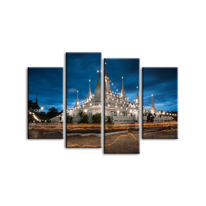 Shining Palace 4 Piece - Canvas Wall Art Painting | Bowlift
