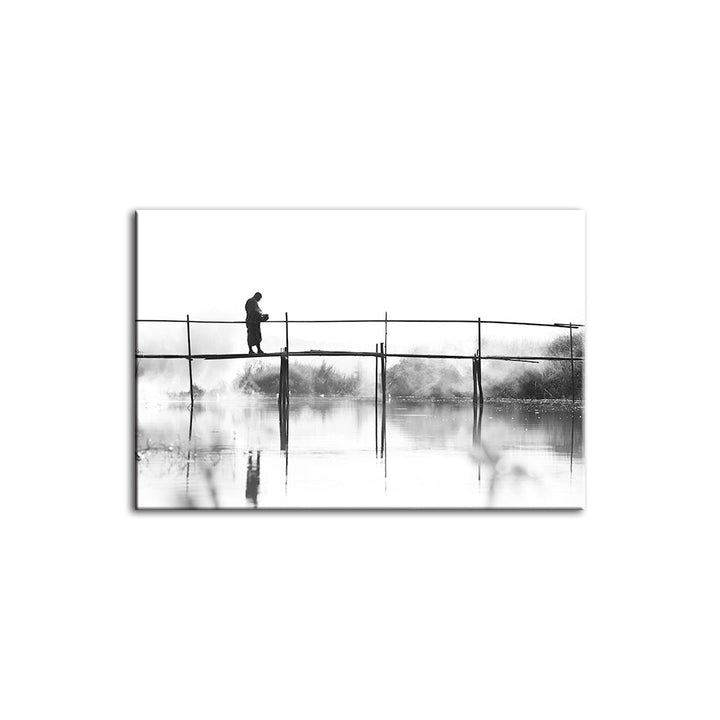 Water Bridge - Canvas Wall Art Painting | Bowlift