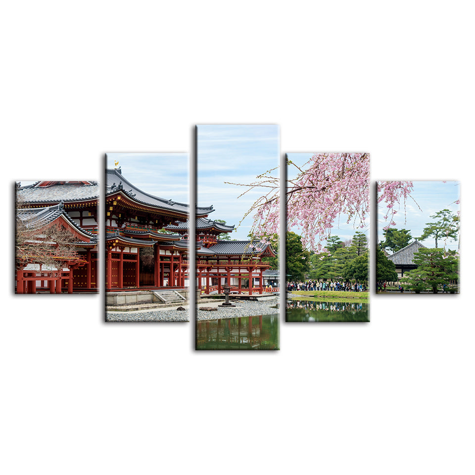 Temple Park 5 Piece - Canvas Wall Art Painting | Bowlift