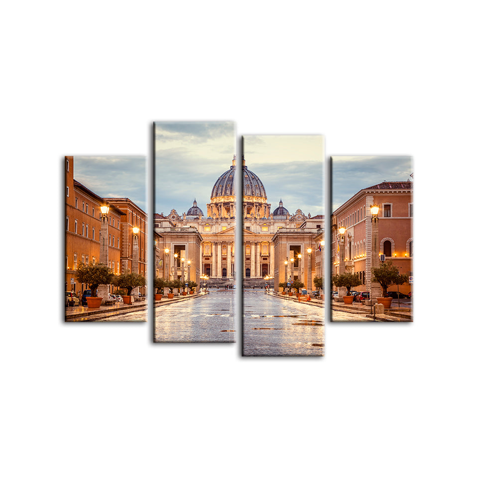 Fresh Palace 4 Piece - Canvas Wall Art Painting | Bowlift