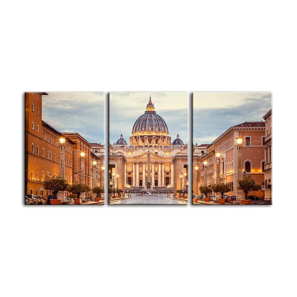 Fresh Palace 3 Piece - Canvas Wall Art Painting | Bowlift