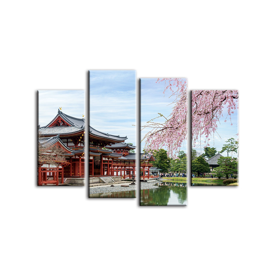 Temple Park 4 Piece - Canvas Wall Art Painting | Bowlift