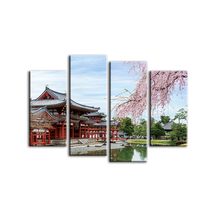 Temple Park 4 Piece - Canvas Wall Art Painting | Bowlift