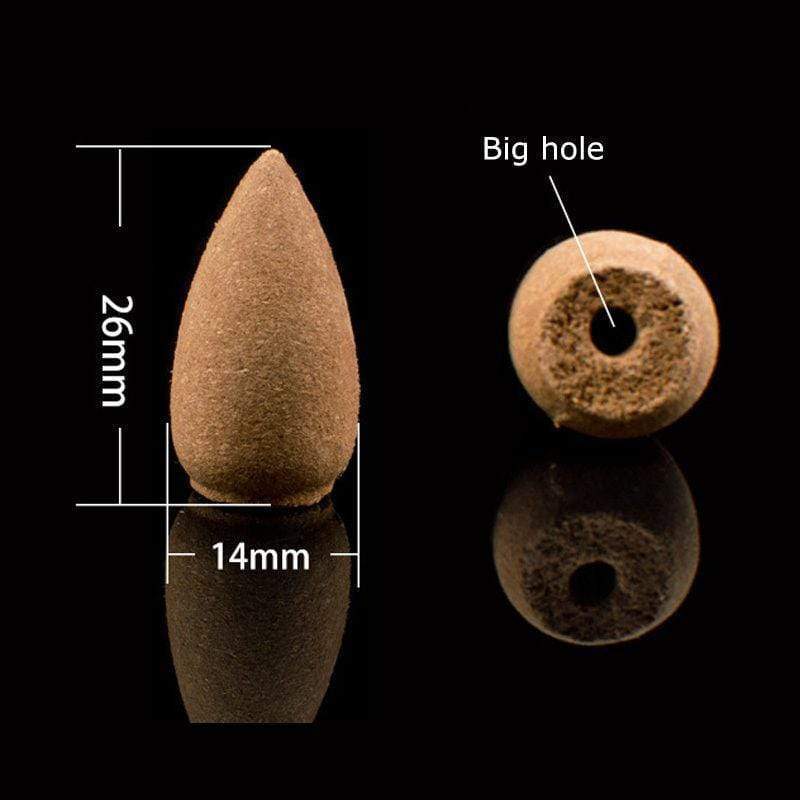 BowLift | Smoking Man Backflow Incense Cones Glass Bottle 60 Pieces