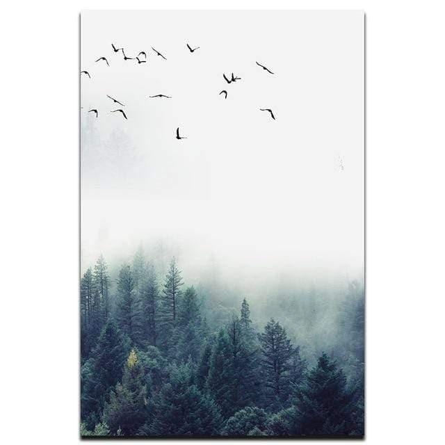 BowLift | 3-piece Nordic Forest Landscape Wall Art