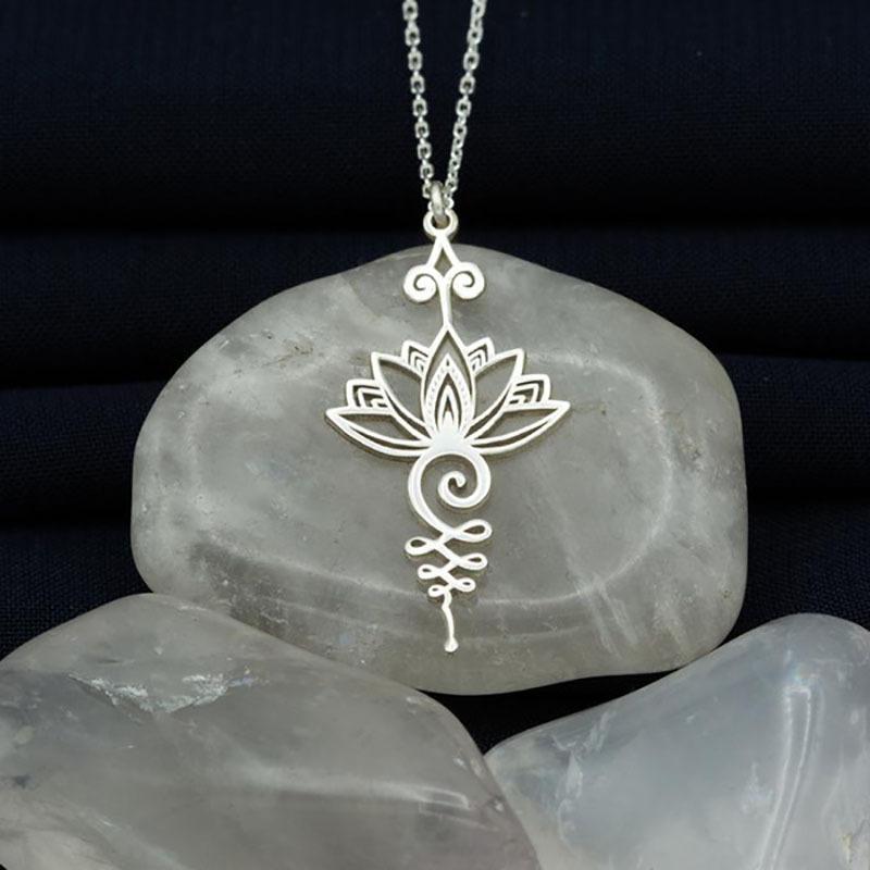 BowLift | Lotus Unalome Yoga Necklace