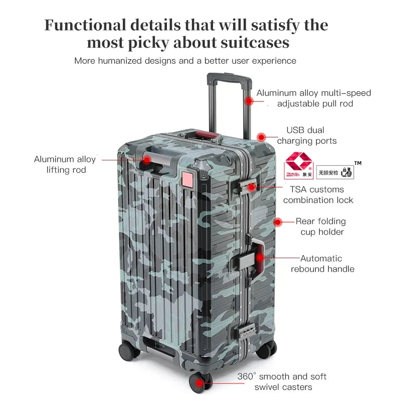 Wide Grip Hard Shell Suitcase - Zagreb | Bowlift